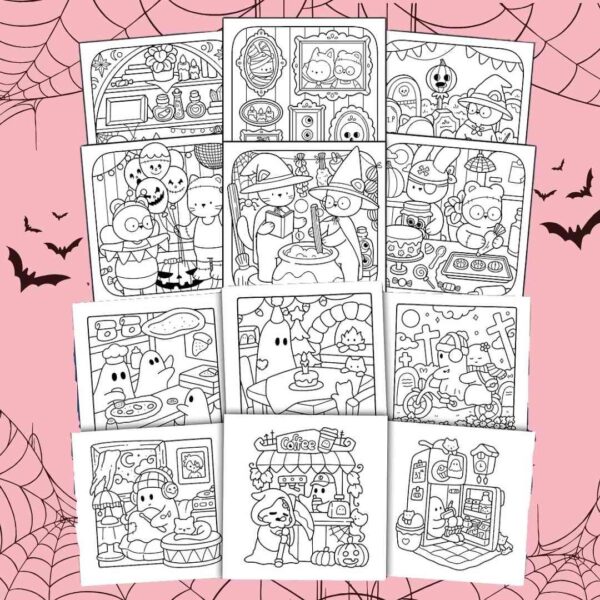 Especial Halloween para colorear - Imagen 4